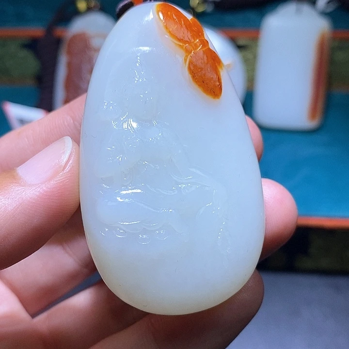 和田玉未镶嵌颈饰A7