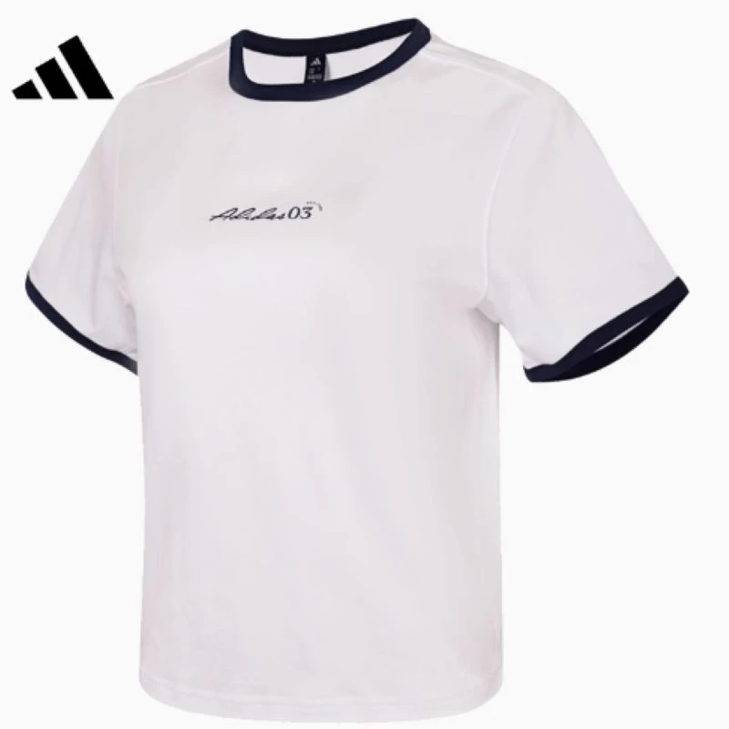 adidas/阿迪达斯女款短袖夏季欧若风运动休闲圆领T恤上衣JM8805