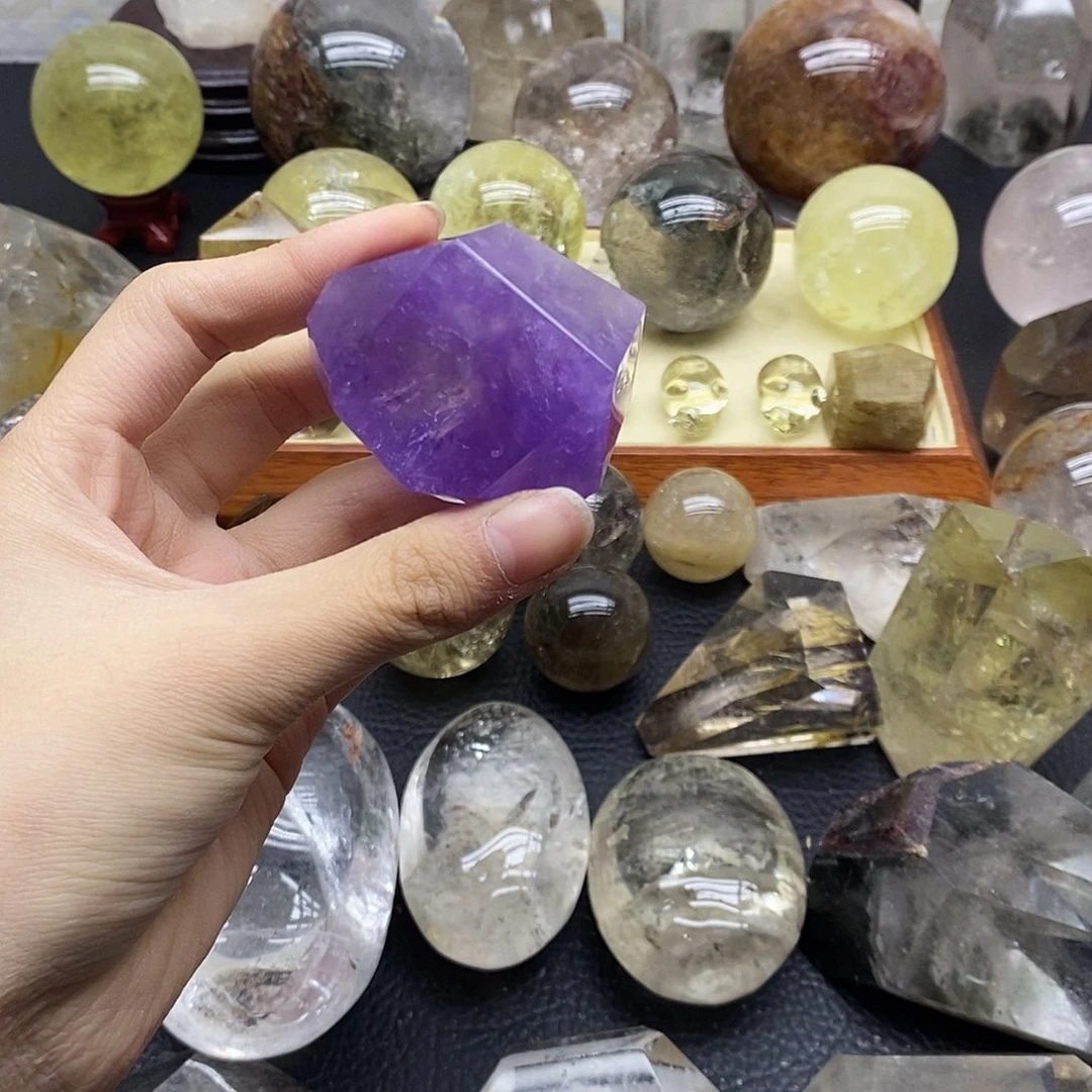 未镶嵌珠宝半成品水晶40水晶石