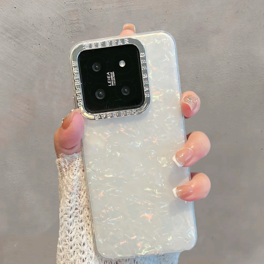 适用于小米14手机壳xiaomi14pro透明新款女防摔高级感ins风保护套