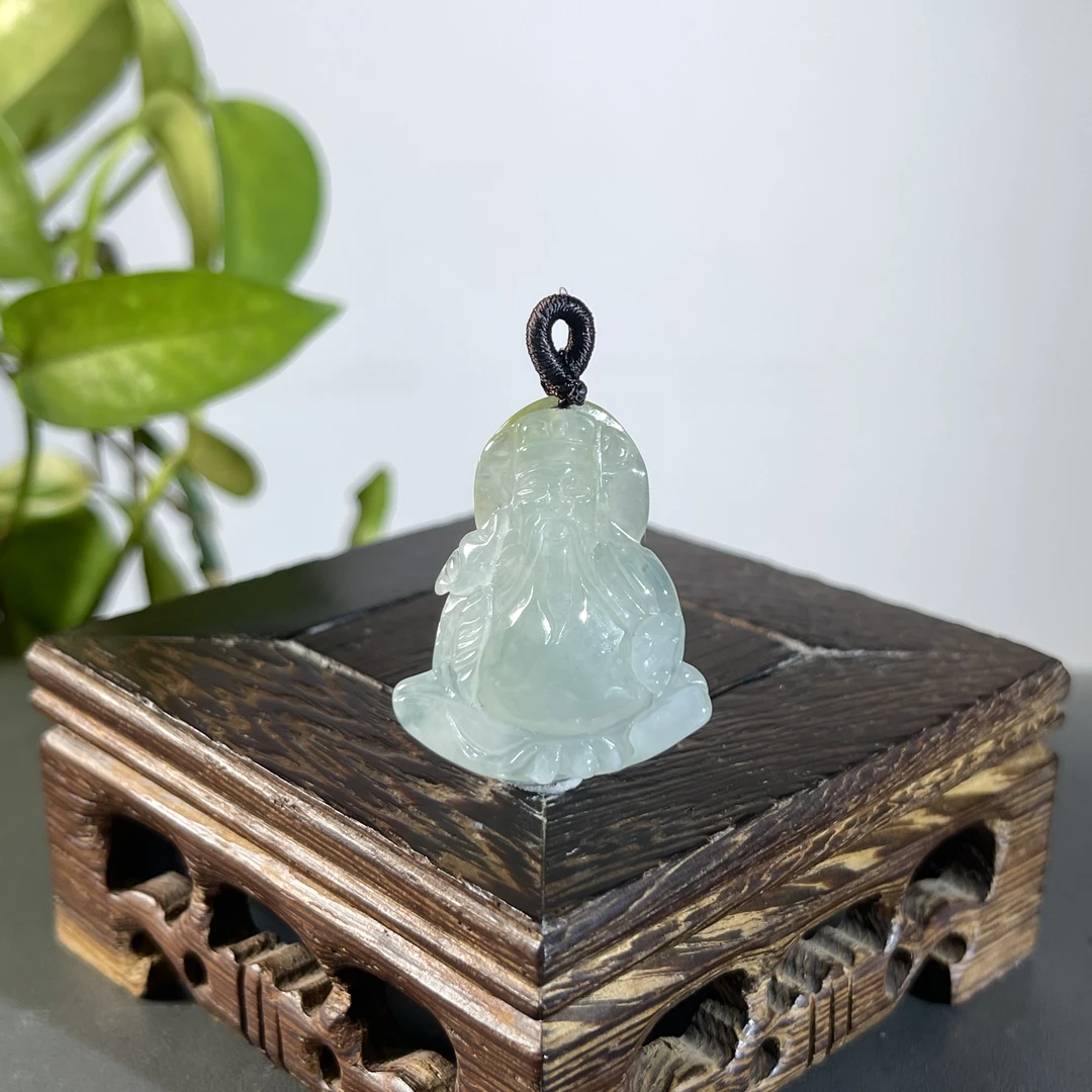 JGB14-53  天然缅甸A货翡翠  财神爷