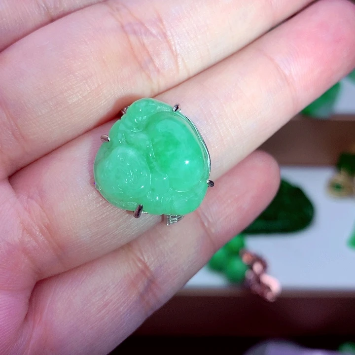 翡翠未镶嵌吊坠(不含链)