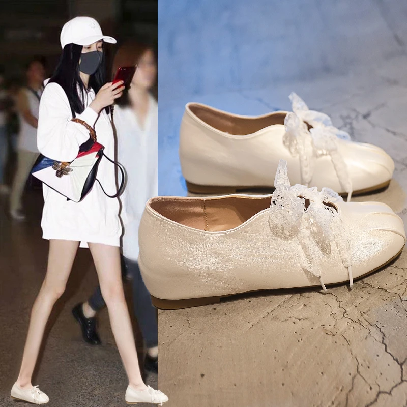 爆款内增高玛丽珍鞋女2025新款夏季百搭透气蝴蝶结单鞋ins潮鞋子