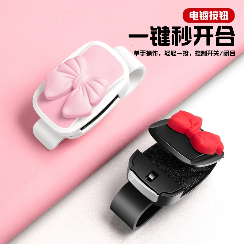 蝴蝶结车载多功能车用太阳镜架新款遮阳板收纳夹按压汽车眼镜夹