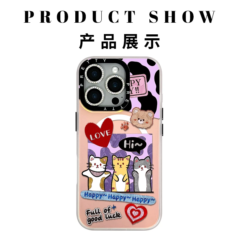 适用苹果iphone16promax高级鎏金手机壳16/15/14/13个性炫彩潮牌