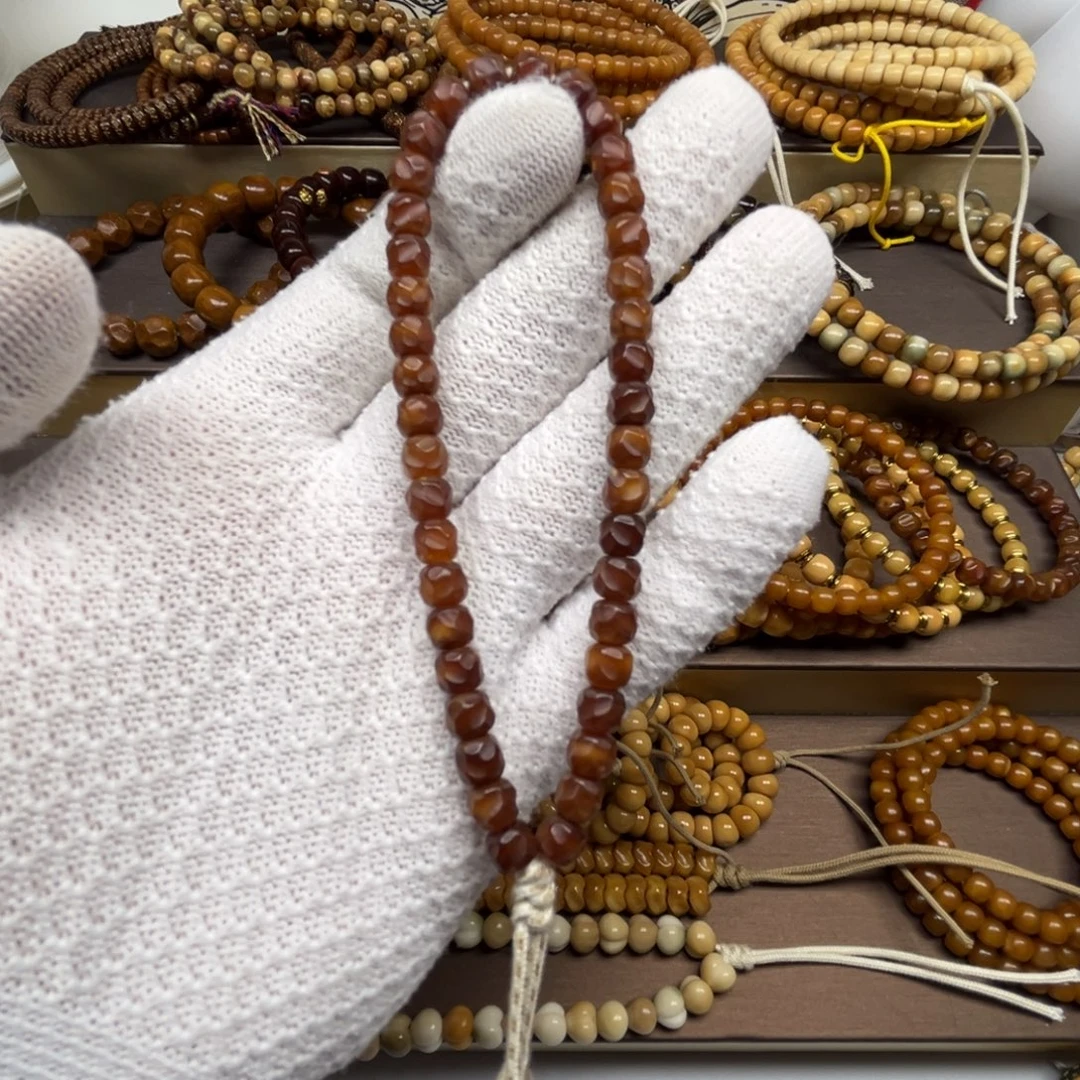 吊坠龙脊菩提龙脊菩提玉化红料无相手持7改