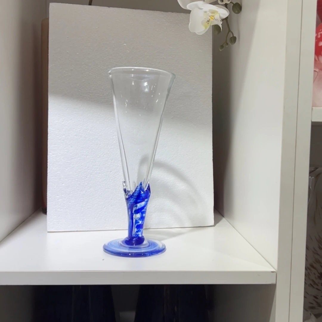 琉璃纯手工制作工艺品高27，内口径9