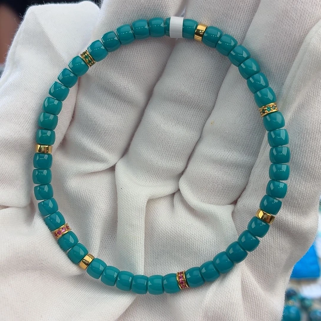绿松石未镶嵌松石4.5mm