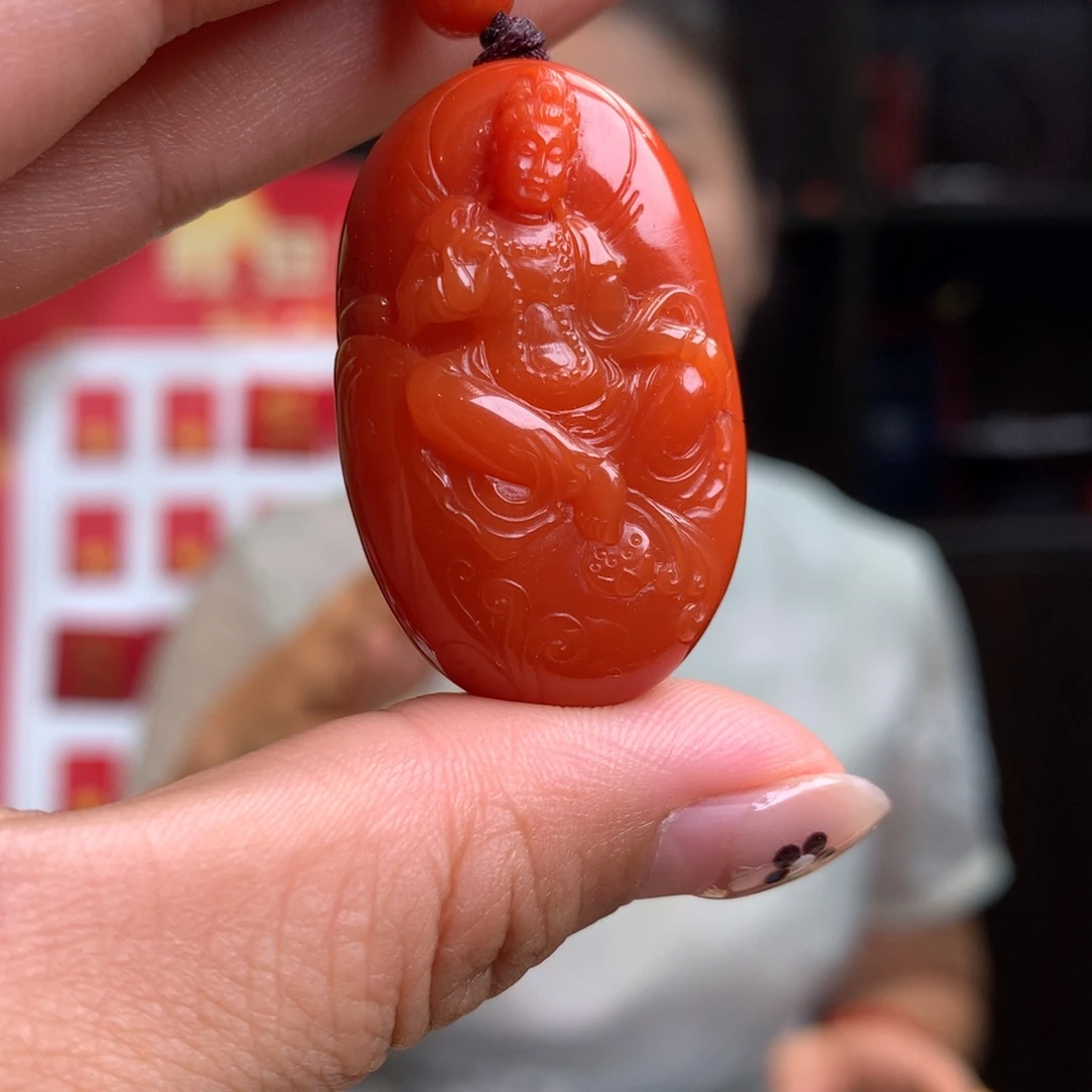南红玛瑙未镶嵌南红玛瑙观音