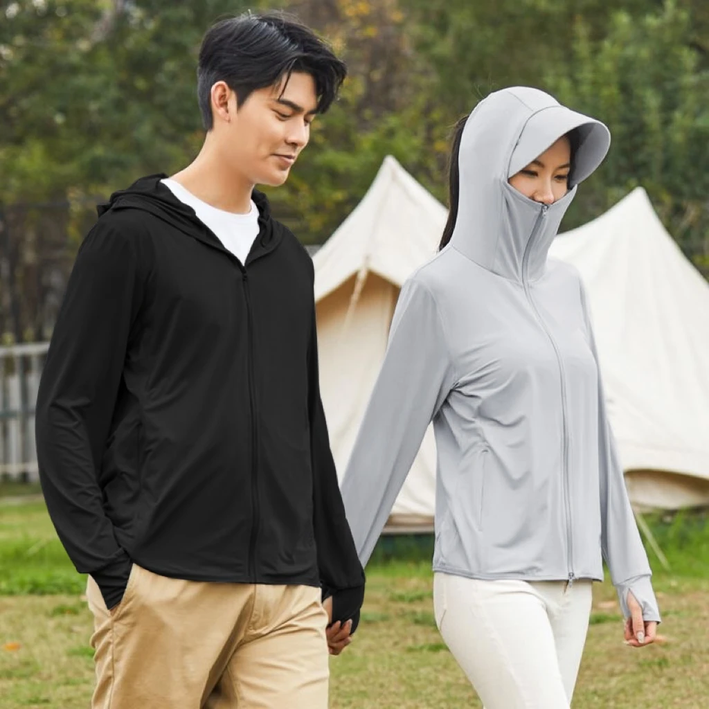 【品牌订单】男女同款锦纶原纱夏季薄款防紫外线透气户外防晒衣