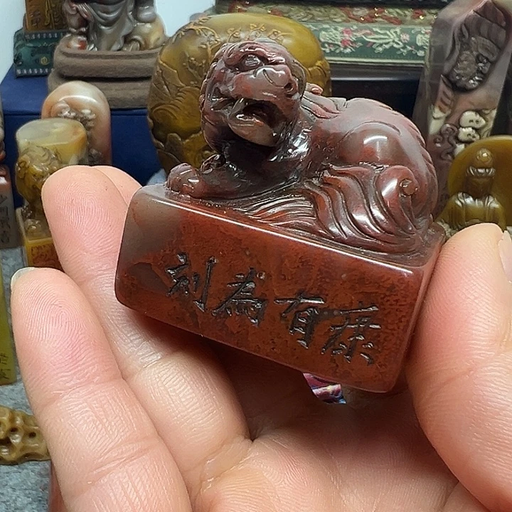 用***3印石昌化石手工制作工艺精湛