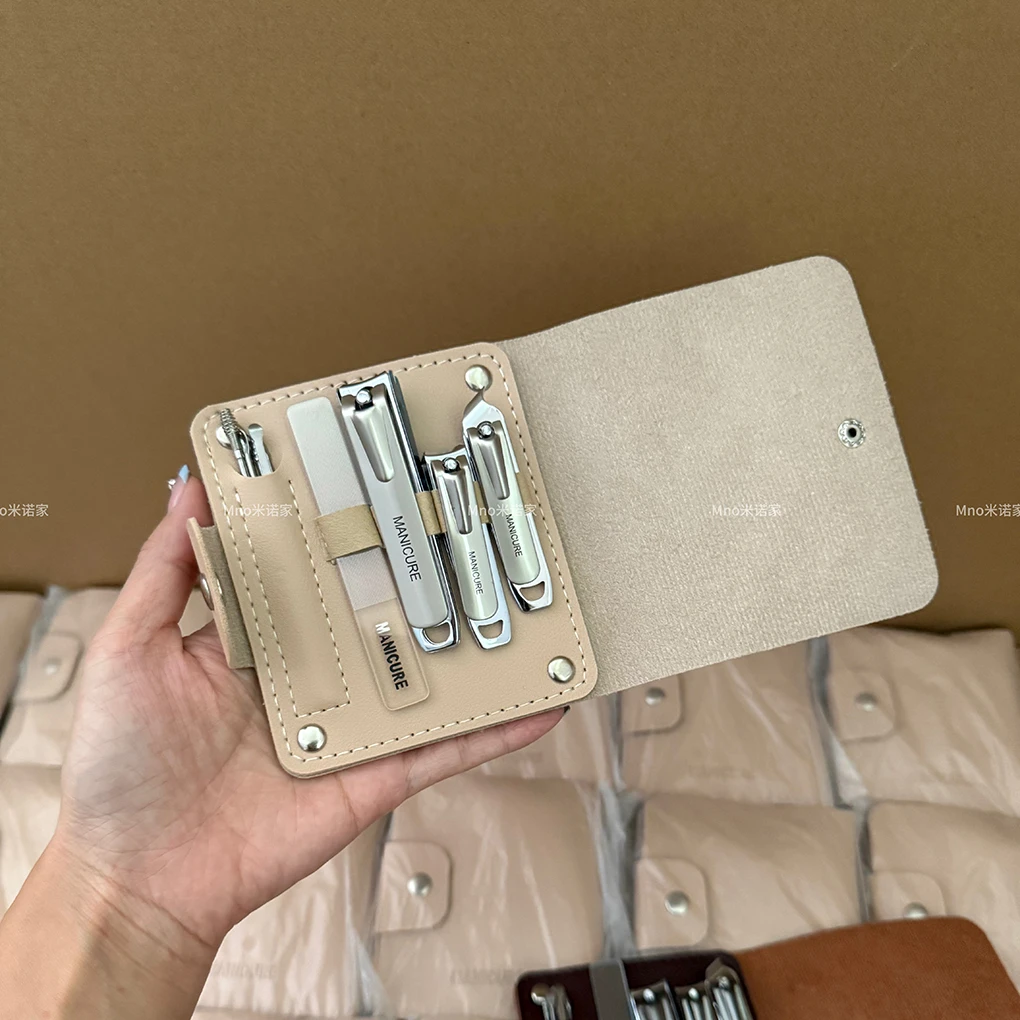 米诺家防飞溅指甲刀套装家用高档指甲剪女男士指甲钳掏挖耳勺专用