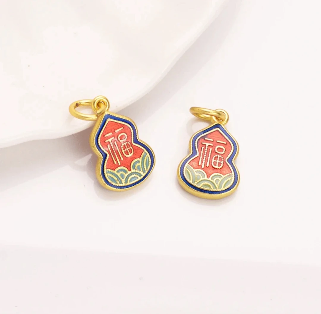 蓝祥云福字葫芦吊坠-YQ-1A