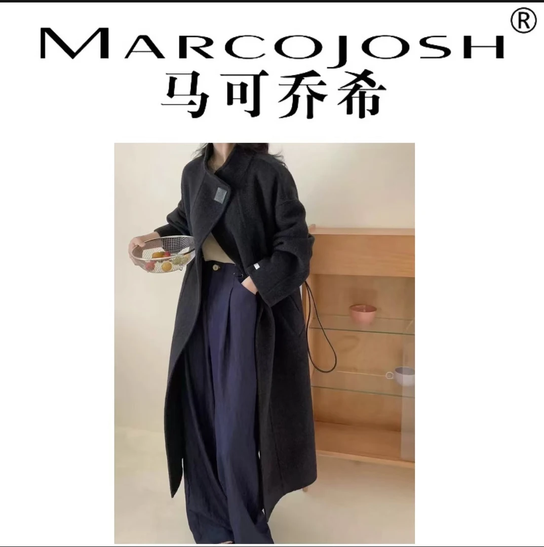 MARCOJOSH/马可乔希羊.毛大衣轻奢显瘦韩版东大门新年战袍8833