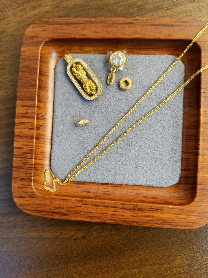 足金999 跑环套链
