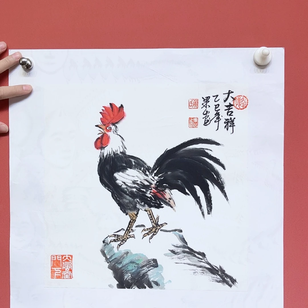 国画茼*侯果山老师作品朵