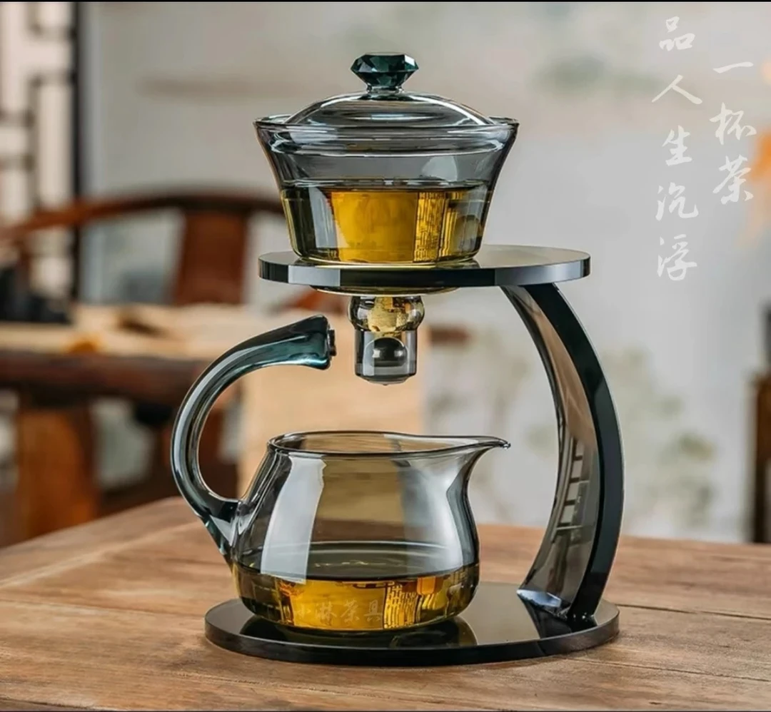 高档专用自动磁吸式泡茶壶手工感应出水泡茶一整套茶壶茶具创意