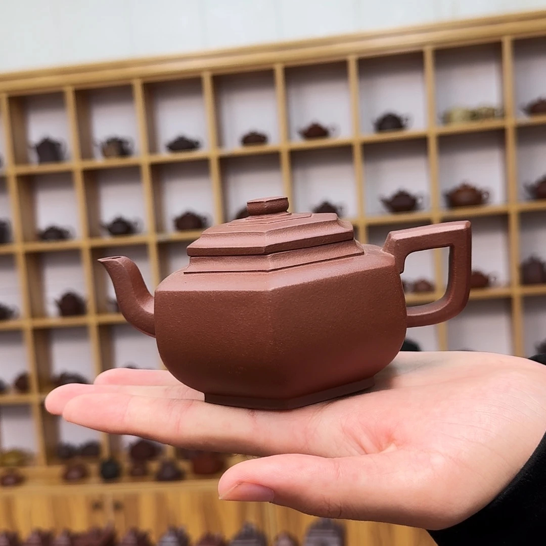 茶壶紫砂六方雪华260cc