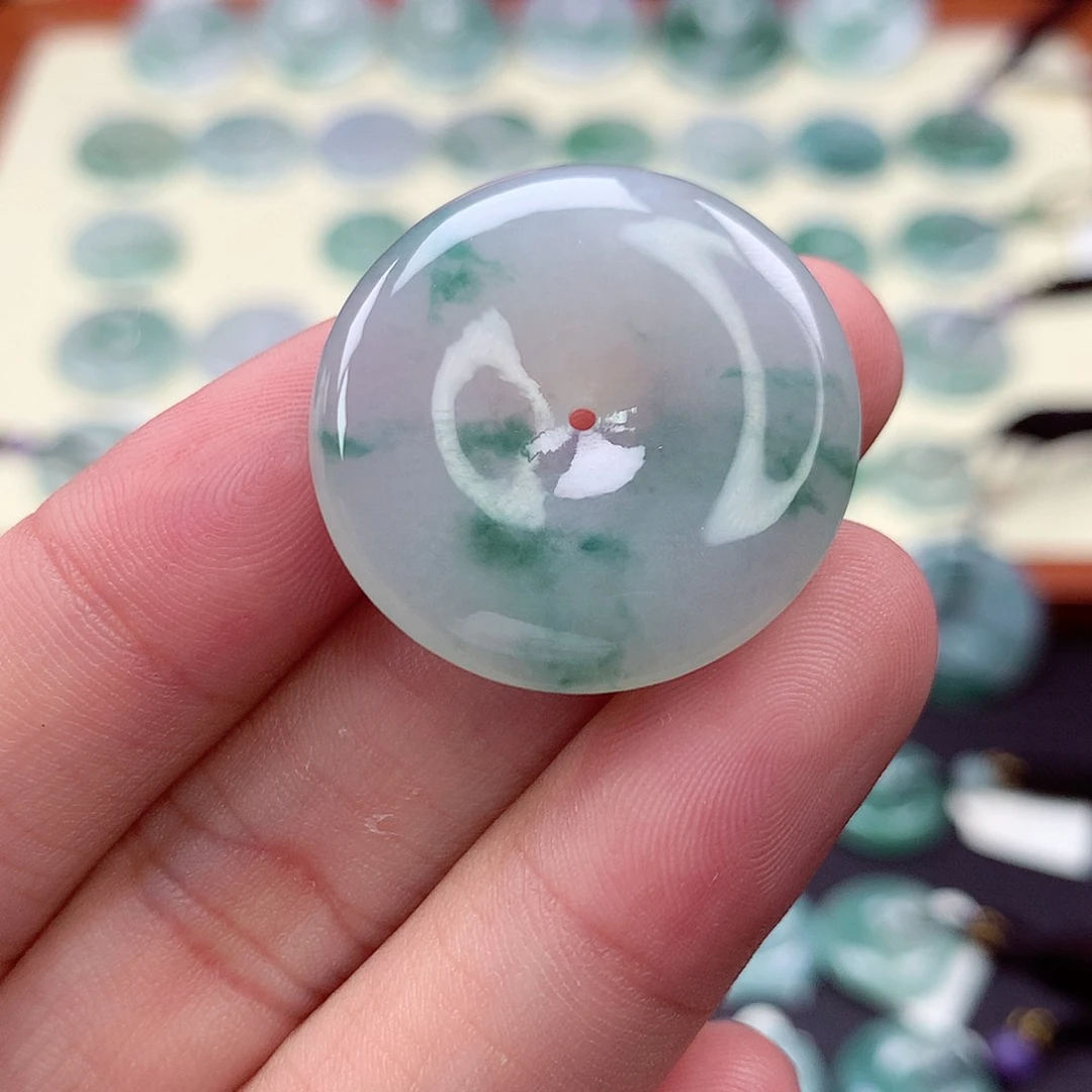 翡翠未镶嵌颈饰39 尺寸28.4-6