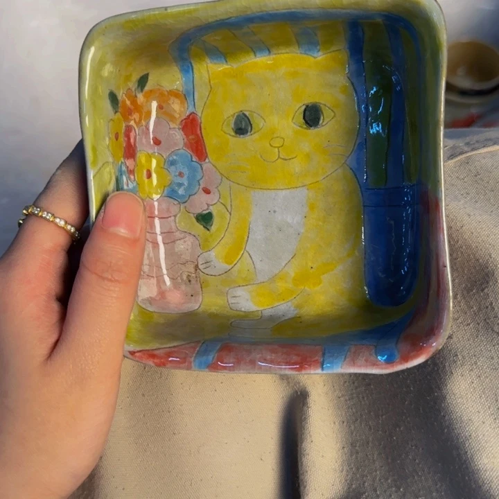 瓷片景德镇陶瓷手工手绘
