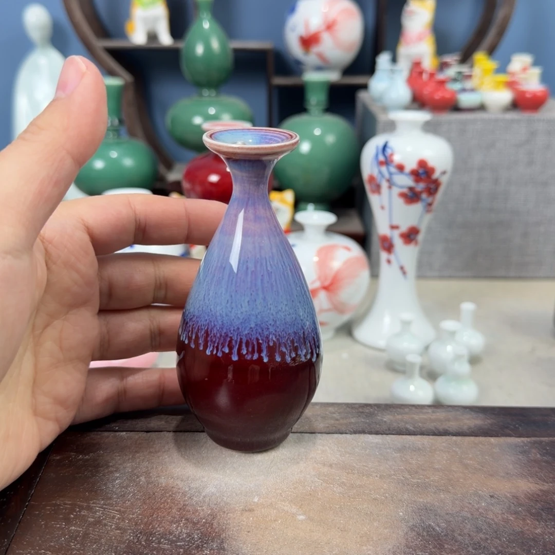 陶瓷手工小花器摆件