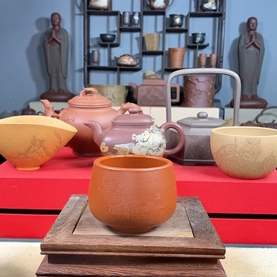 紫砂茶杯清雅主人杯