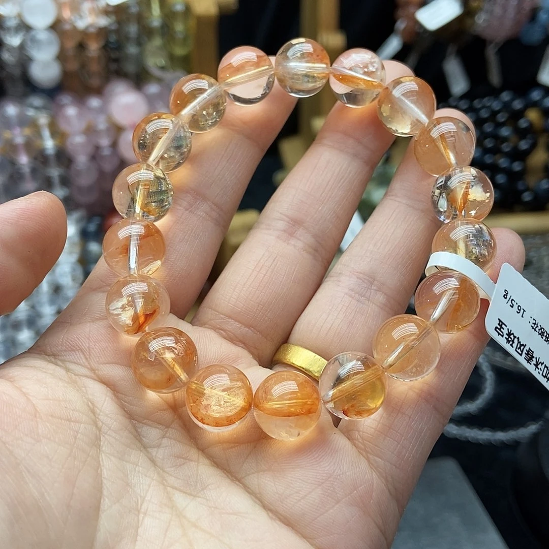 水晶手串未镶嵌V****C糖纸胶花11➕