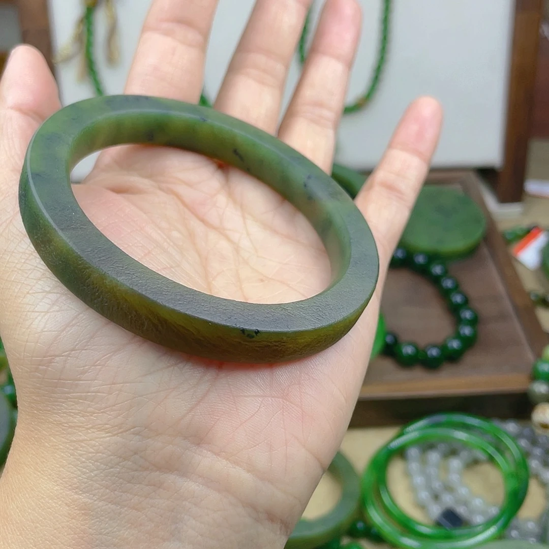 未镶嵌手镯和田玉糖*芦59