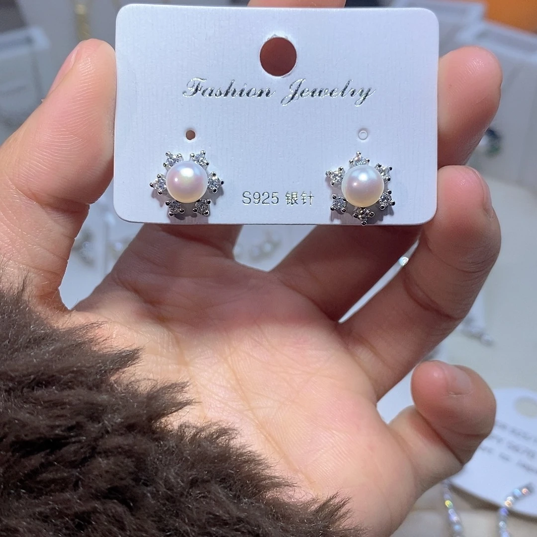 耳饰未镶嵌淡水珍珠