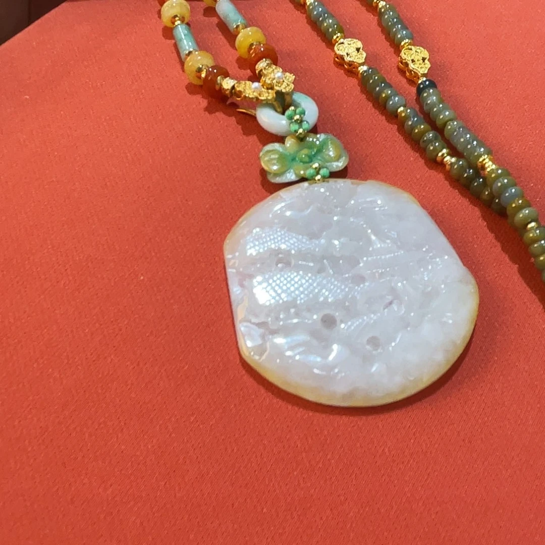 吊坠(赠链)未镶嵌翡翠山水牌