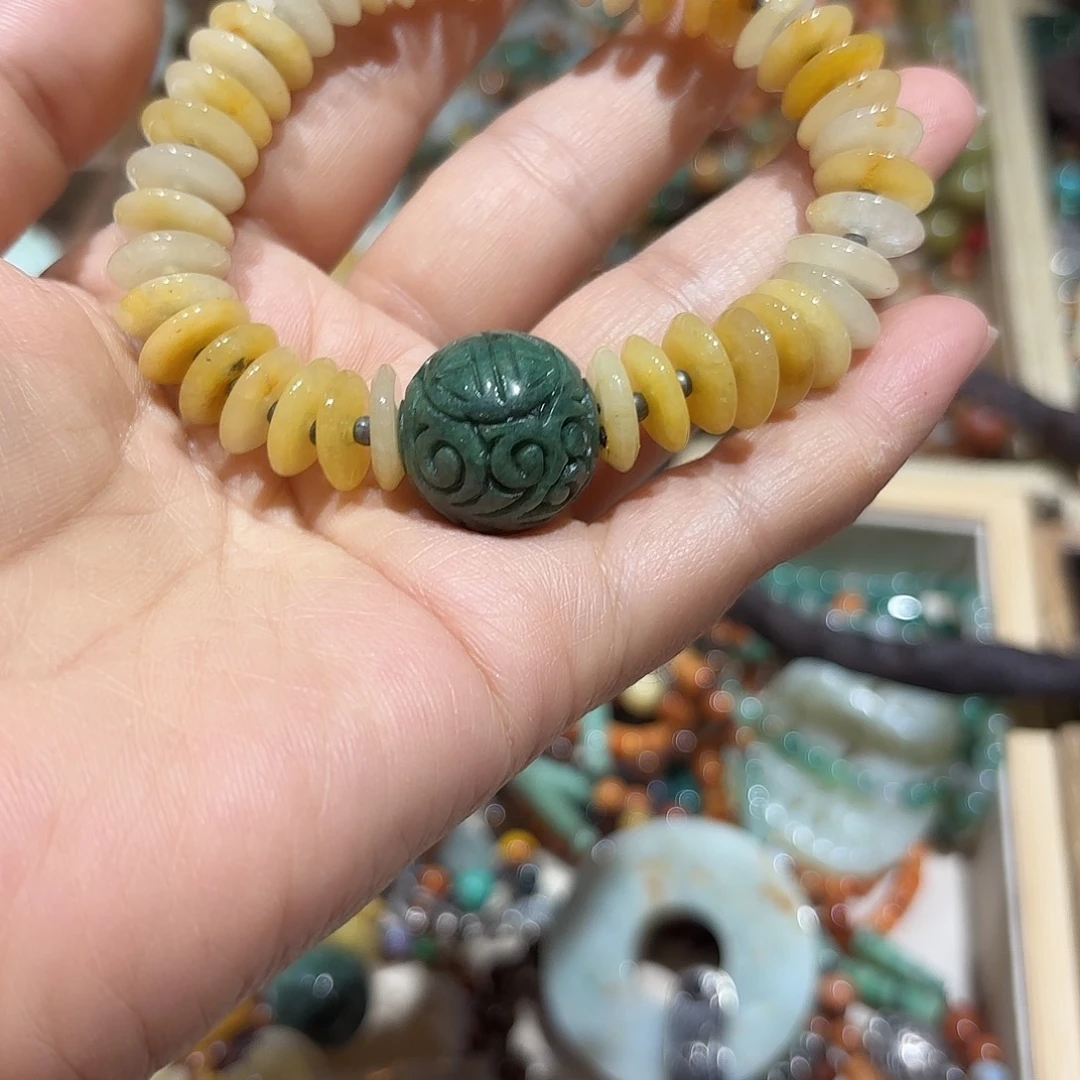 翡翠未镶嵌颈饰原创