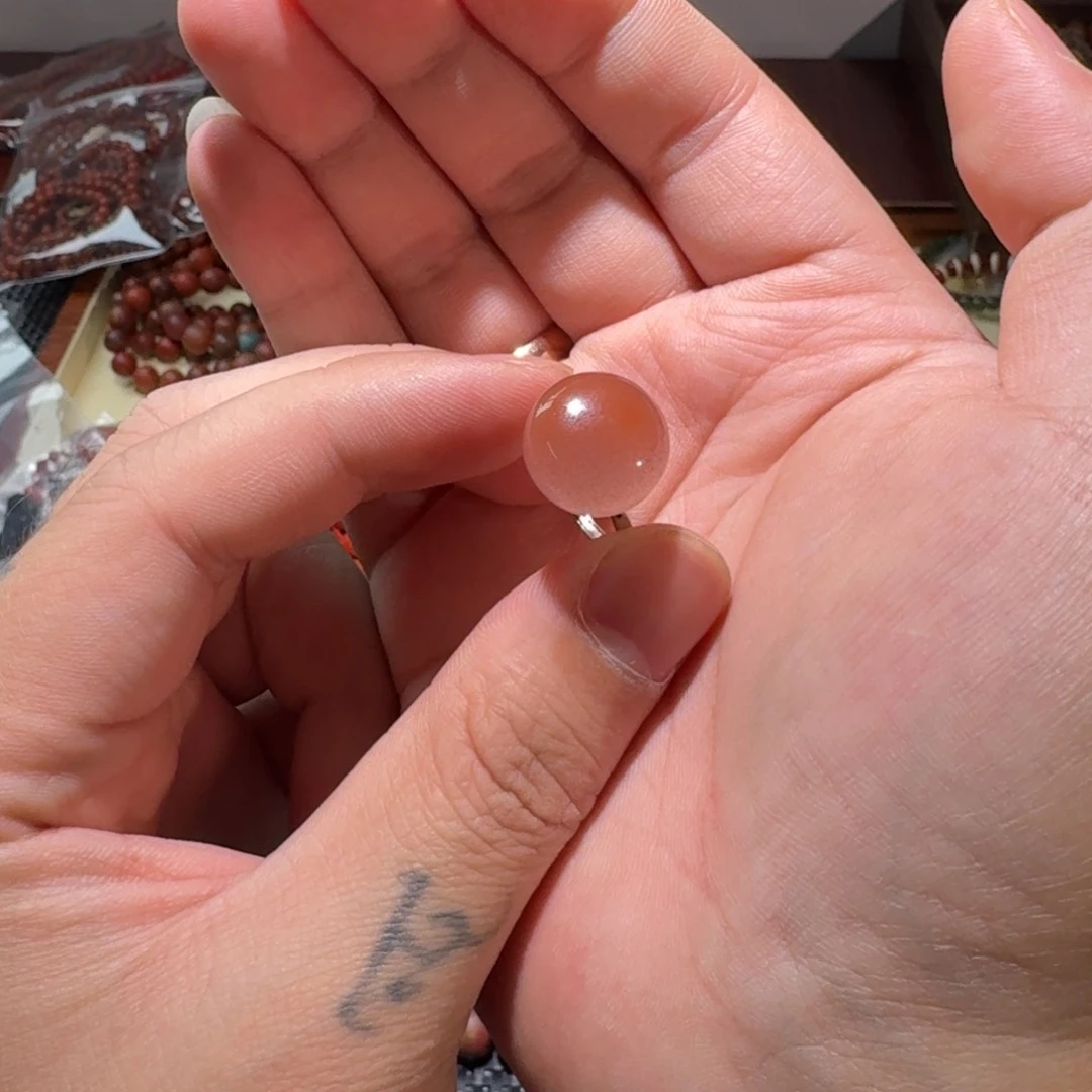 南红玛瑙戒指银S925镶嵌