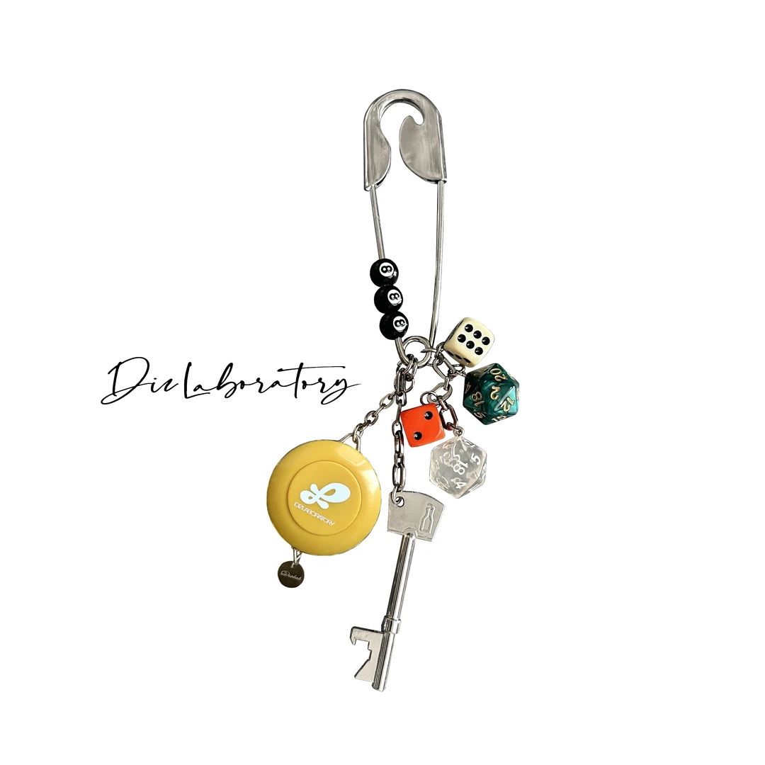 DizLab原创设计鹿晗同款质感多功能卷尺开瓶器裤子包包氛围感挂件