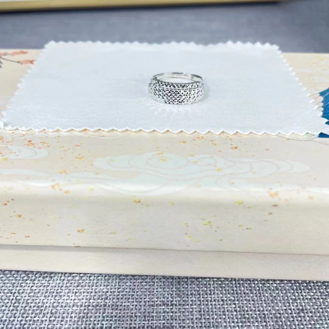 PT950  铂金戒指 多层满天星 气质百搭 S 51039 42048