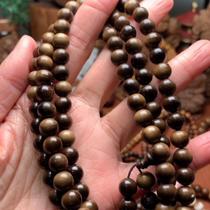 檀香木手串/手链老山檀0.8阴沉多圈