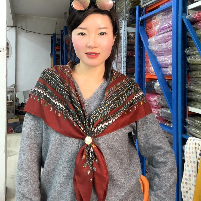 【90方巾合集】丝绒棉方巾高档气质时尚百搭柔软舒适保暖护颈围巾