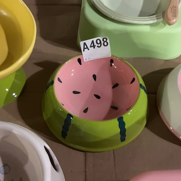 瓷片陶瓷西瓜2个装陶瓷