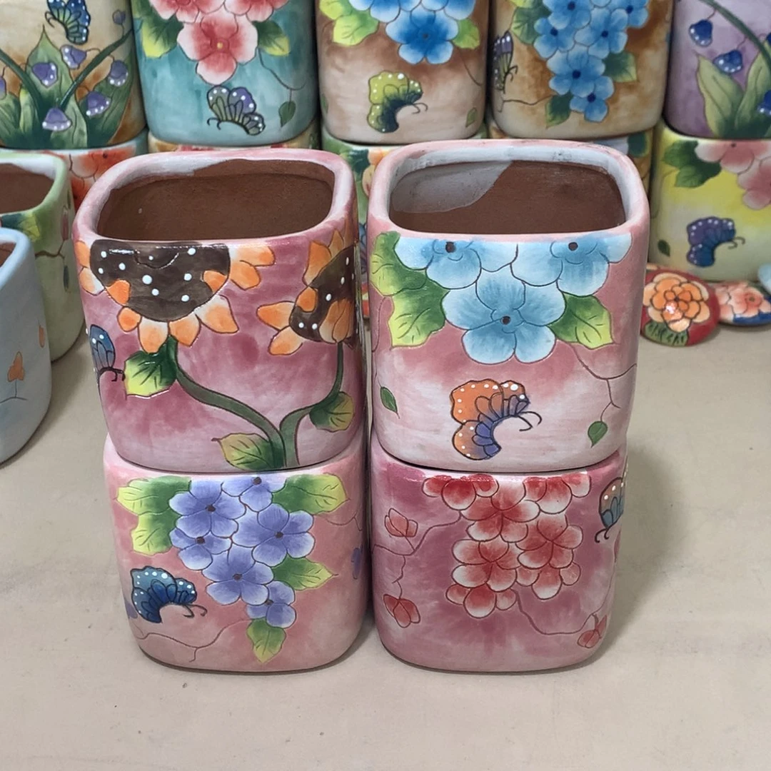 福利花盆，手绘花盆