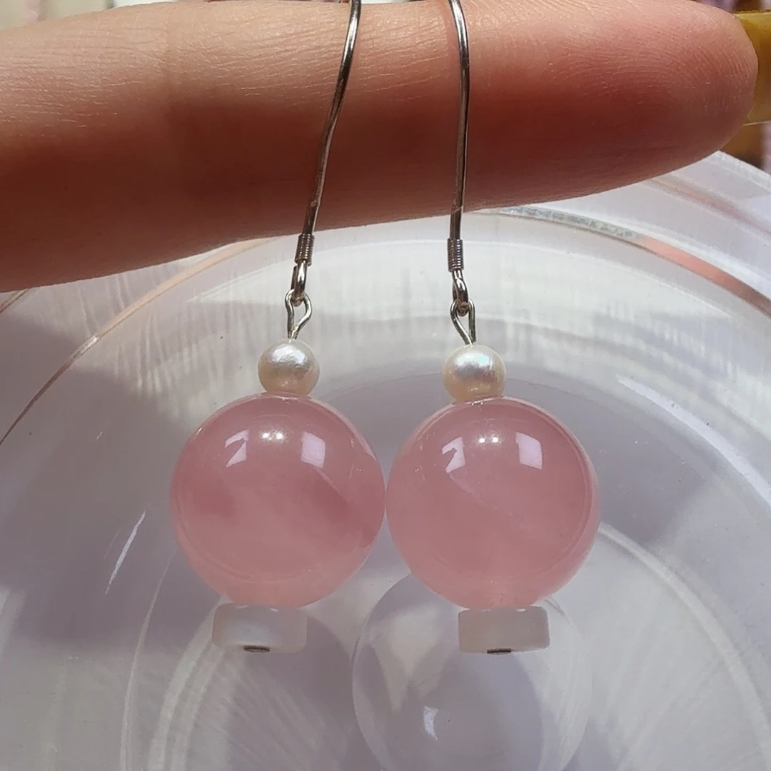 银S925镶嵌手链水晶卡 15 粉晶