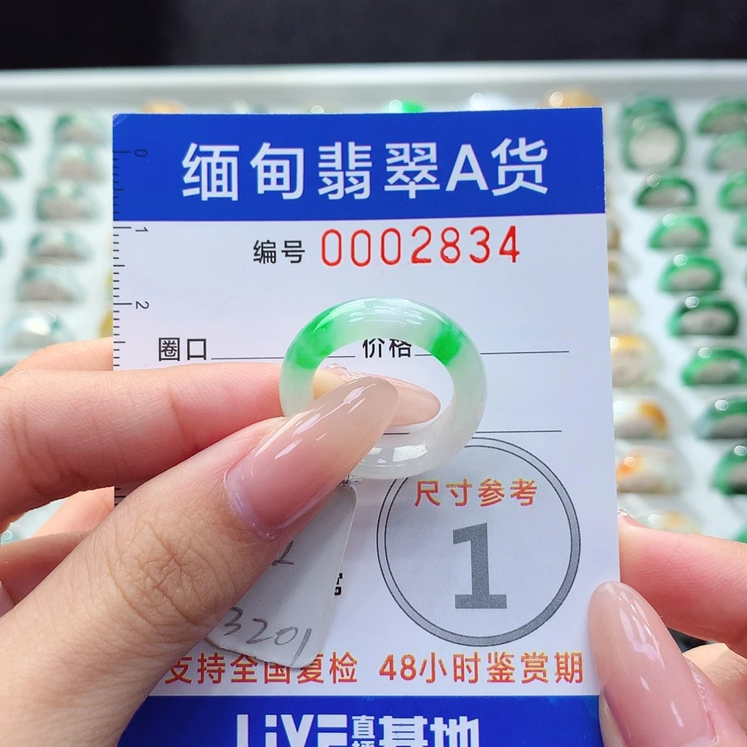 未镶嵌戒指翡翠12号