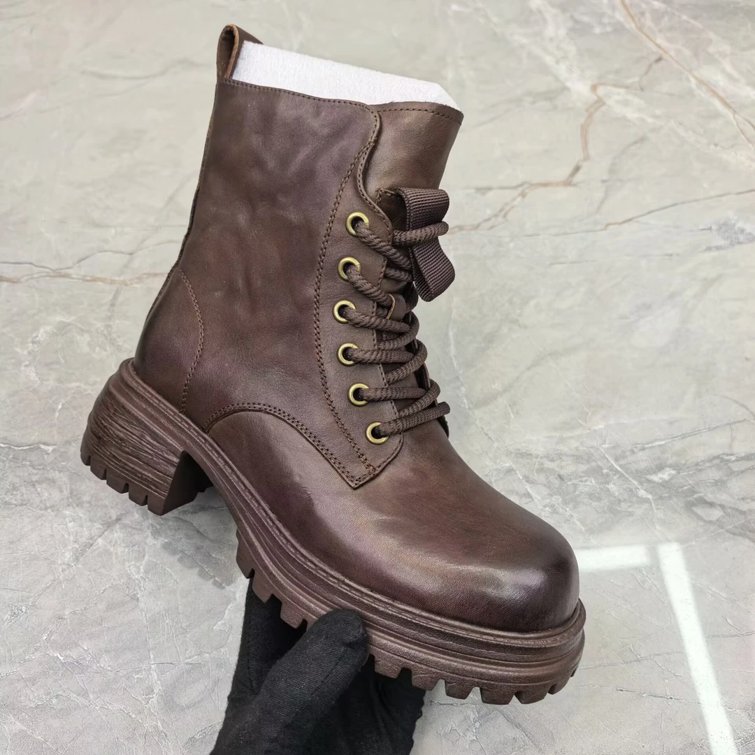 a（孤品）38码短靴女靴子 63290-20牛皮