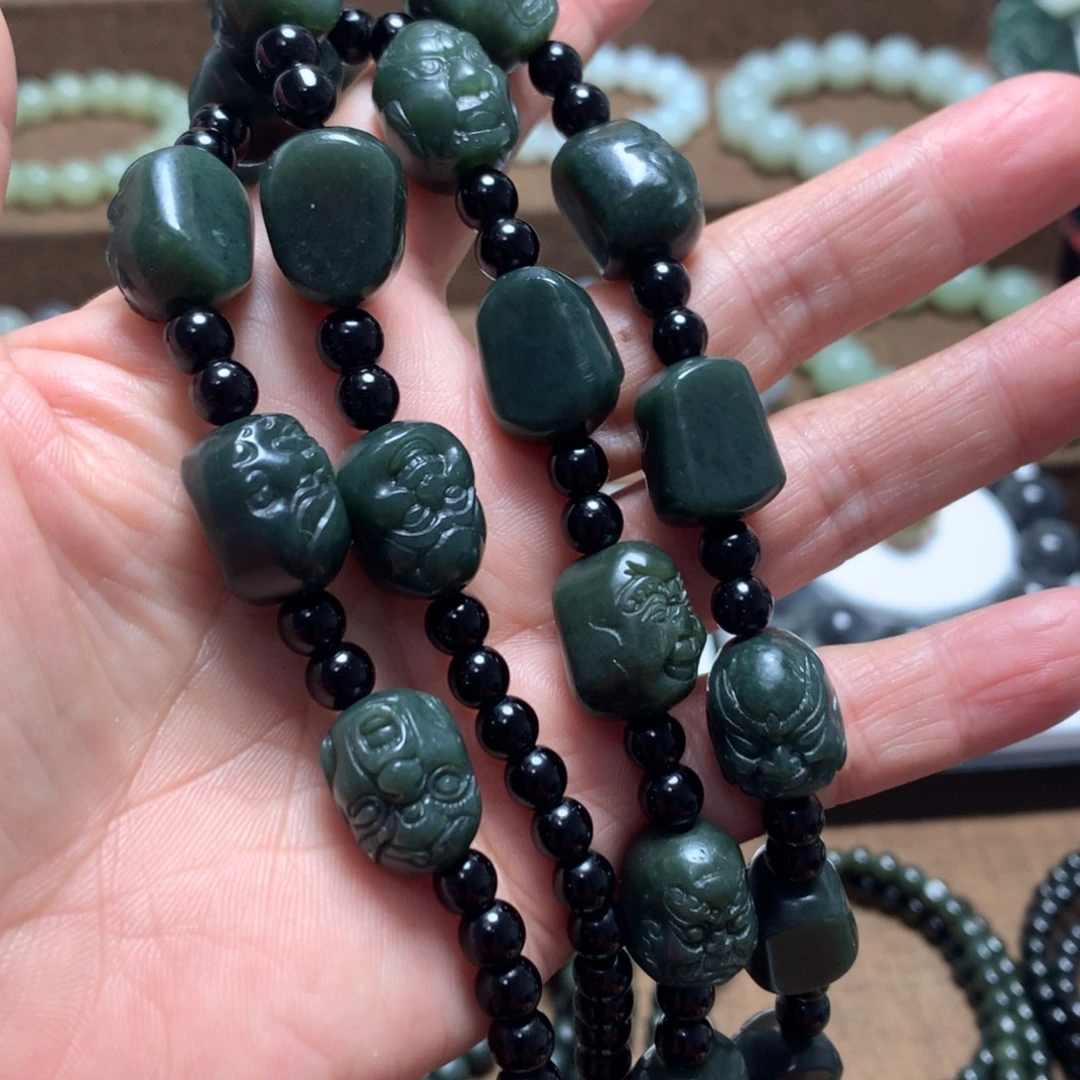 和田玉未镶嵌手链