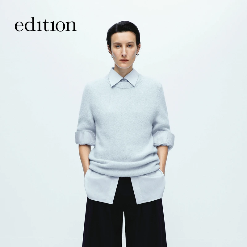 【艾钱钱】edition羊驼毛花纱毛衣#EBD4SWT004