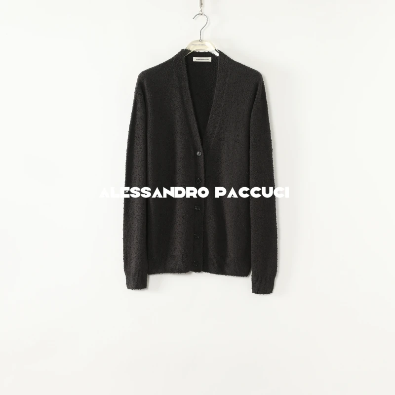 AP洛哥53126SK【软噗噗】桑蚕丝+棉起球风肌理纯色时尚百搭开衫