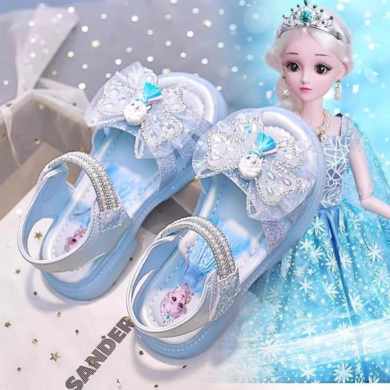 女童凉鞋爱莎公主2025春夏季新款儿童软底小女孩宝宝防滑公主鞋子