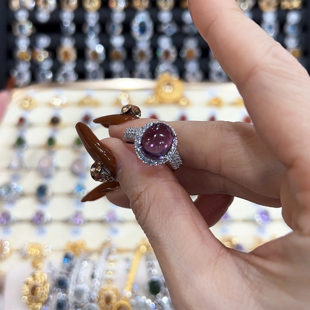 水晶金色拖不保色介意慎拍银托不掉色银S925镶嵌S****?