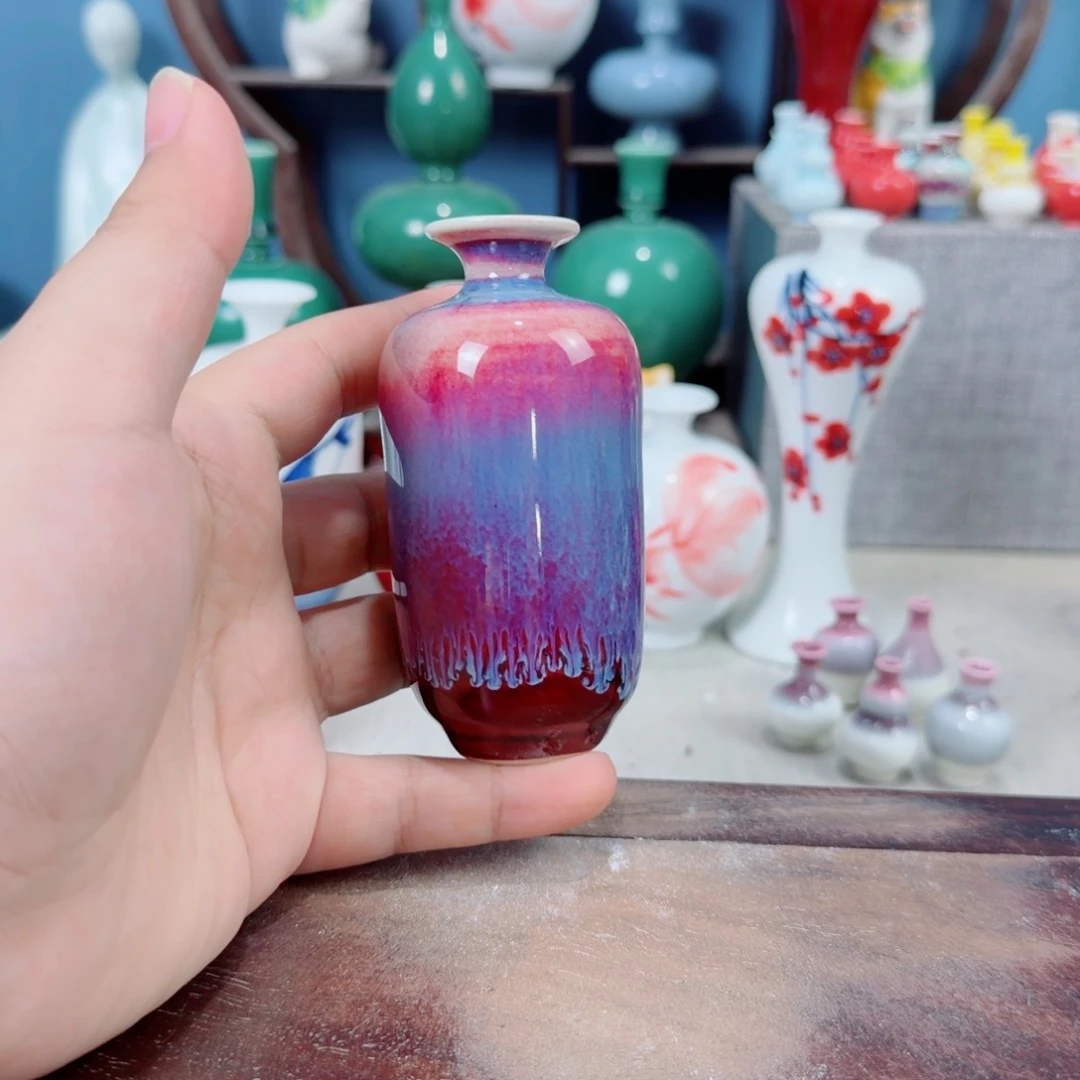 陶瓷手工小花器摆件