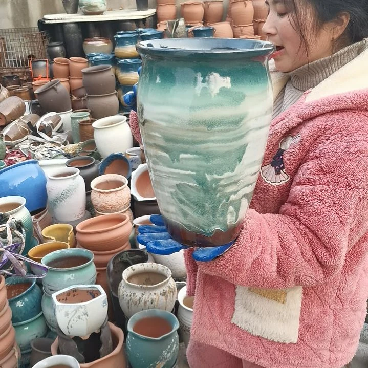 红陶口20高31一个盆