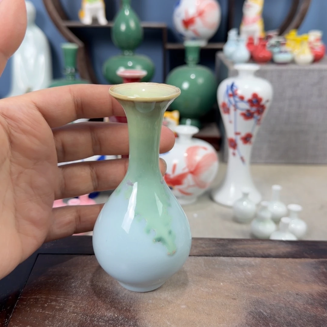 陶瓷手工小花器摆件