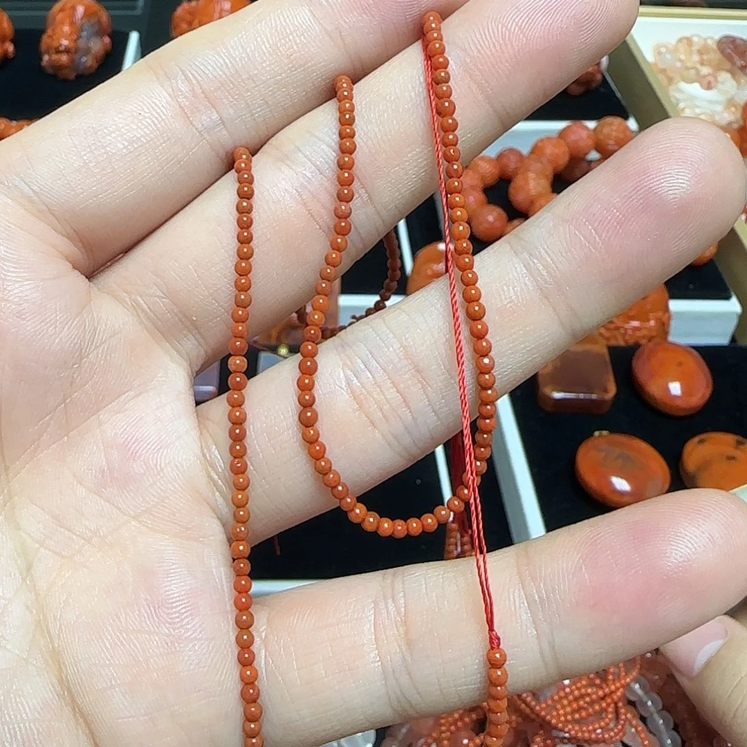 南红玛瑙未镶嵌手链